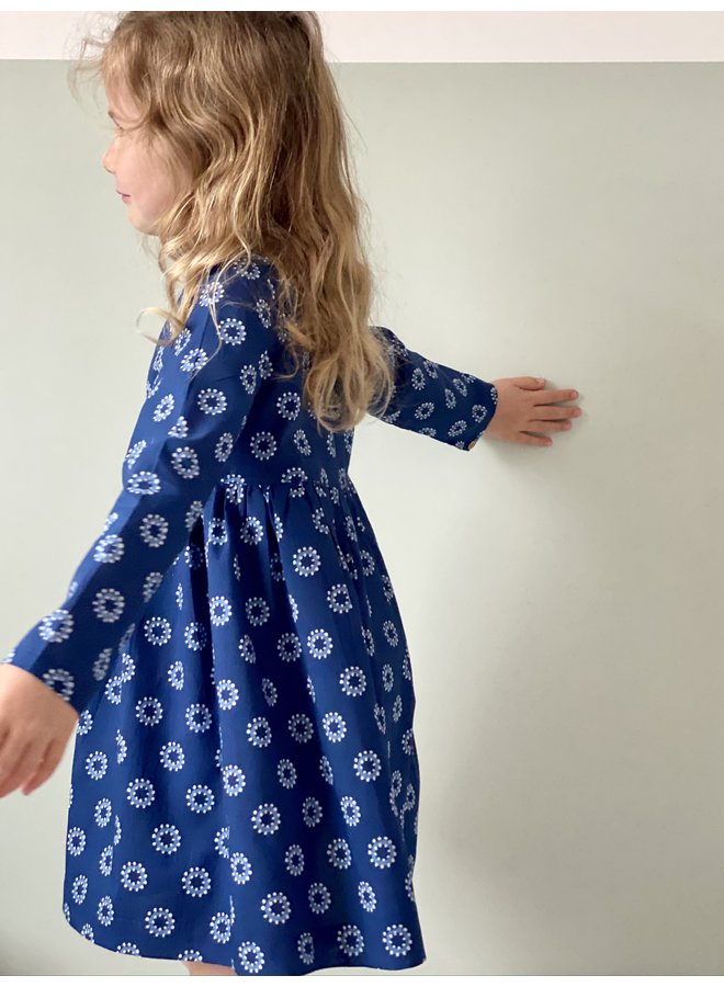 Jaba Kids Tabitha Dress in Blue Spots