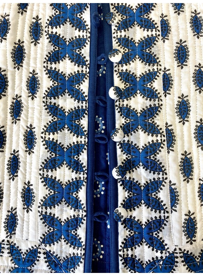 Jaba Kids Reversible Jacket in Buti Blue