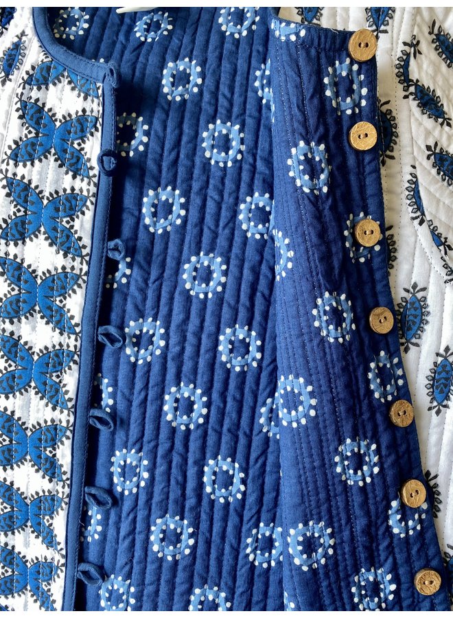 Jaba Kids Reversible Jacket in Buti Blue