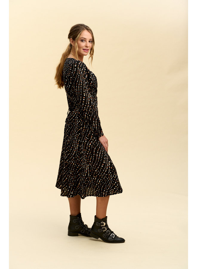 Jaba Roxy Wrap Dress in FallSpots