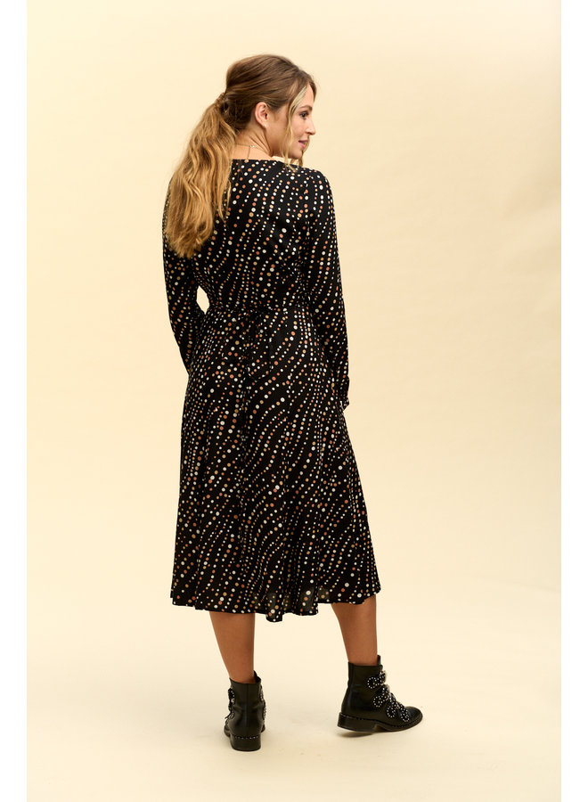 Jaba Roxy Wrap Dress in FallSpots