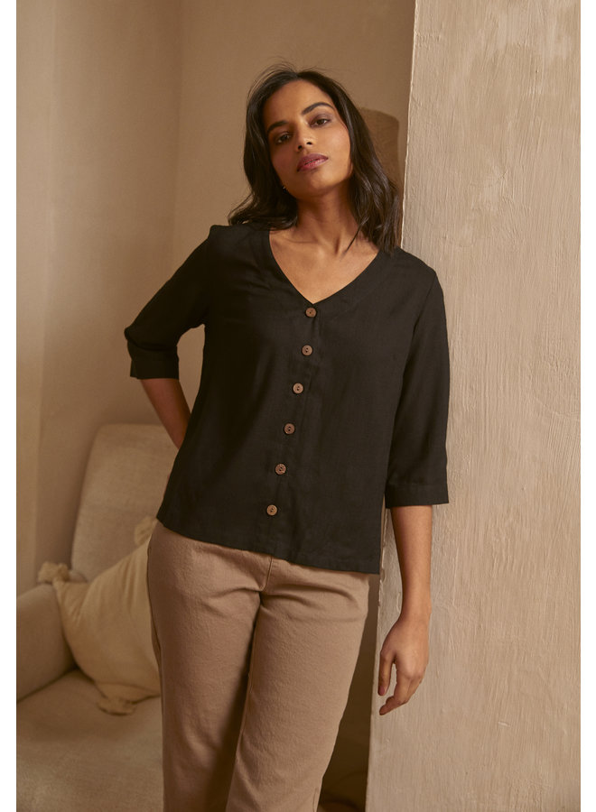 Jaba Holly Blouse in Black