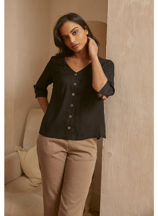 Jaba Holly Blouse in Black