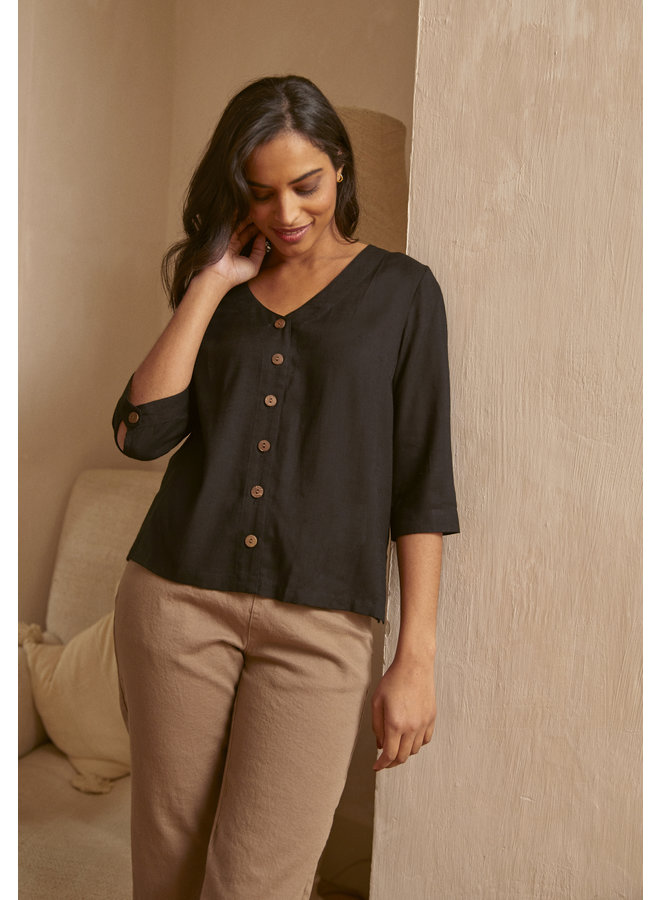Jaba Holly Blouse in Black