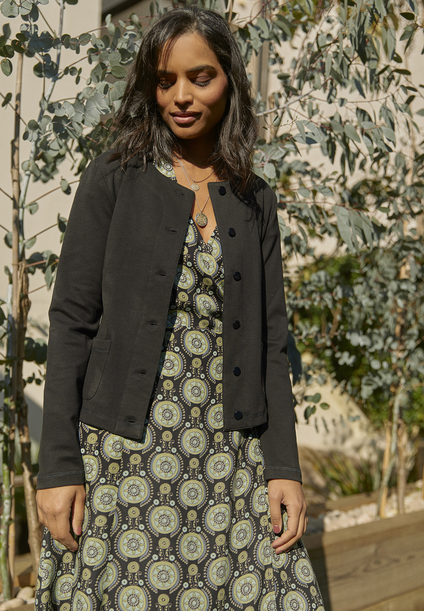 Jaba Jersey Cardi in Black JABA YARD