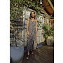 Jaba Sarah Maxi in Ditsy Black
