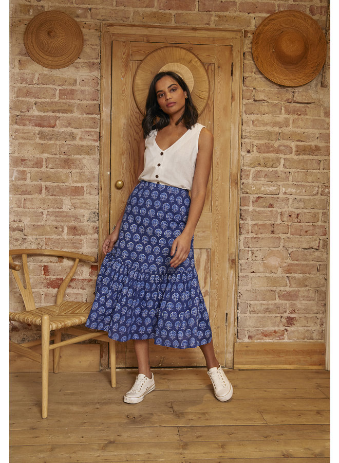 Jaba Olivia Skirt in Blue Corn