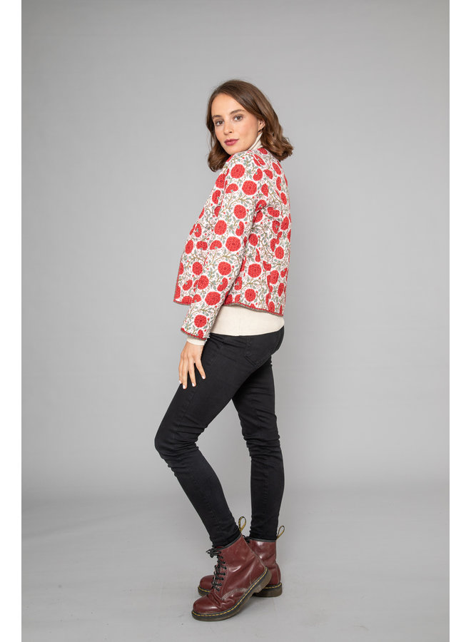 Jaba Reversible Jacket in Red Poppy