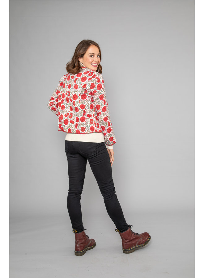 Jaba Reversible Jacket in Red Poppy