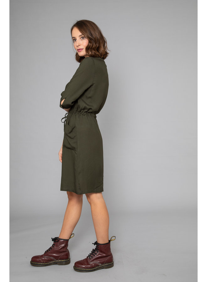 Jaba Polly Dress in Khaki