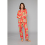Long Pjs in Orange Tiger Print