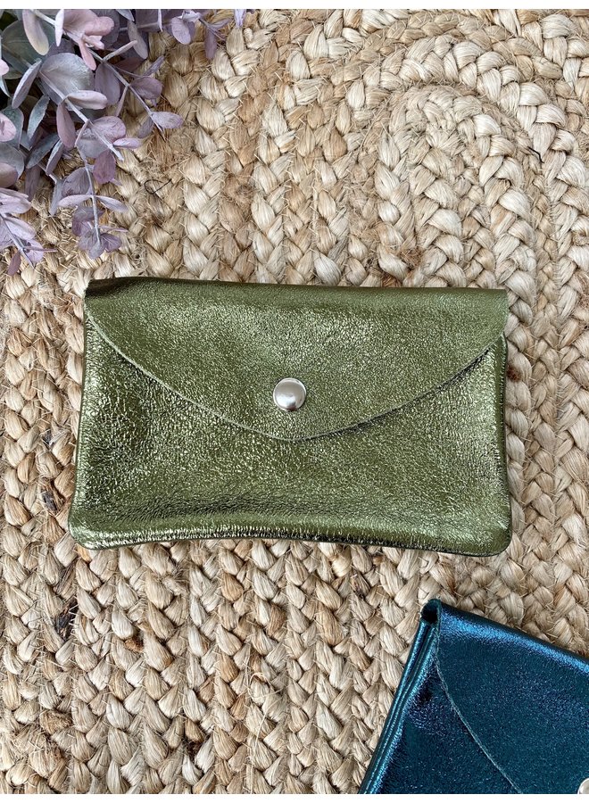 Metallic Leather Purse