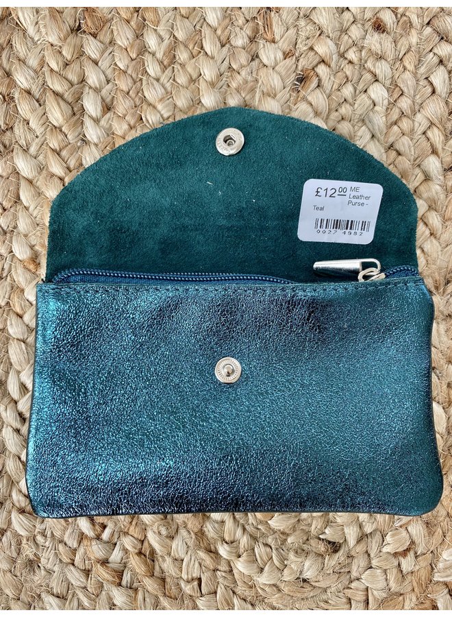 Metallic Leather Purse