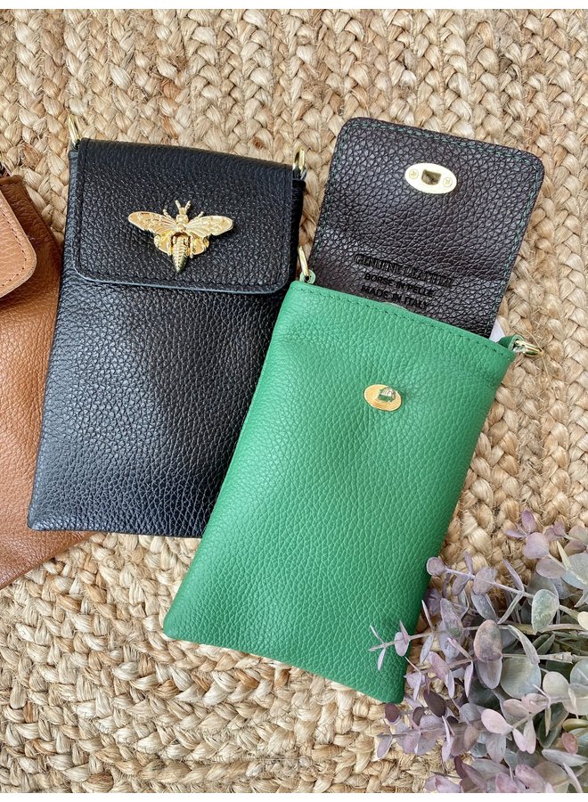 Leather Bee Pouch