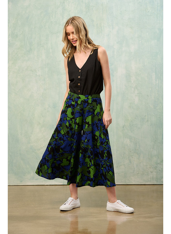 Jaba Iva Culottes in Camo Green