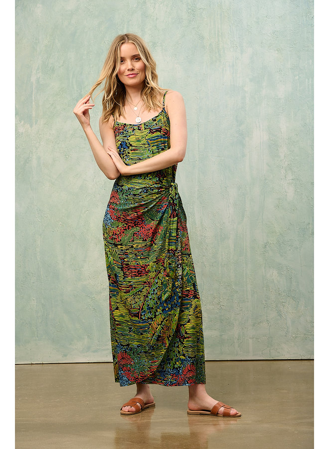 Jaba Sarah Maxi Sarong Dress in Shallows