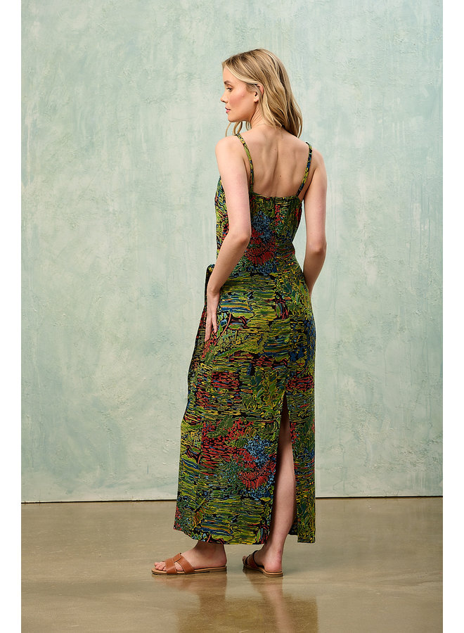 Jaba Sarah Maxi Sarong Dress in Shallows