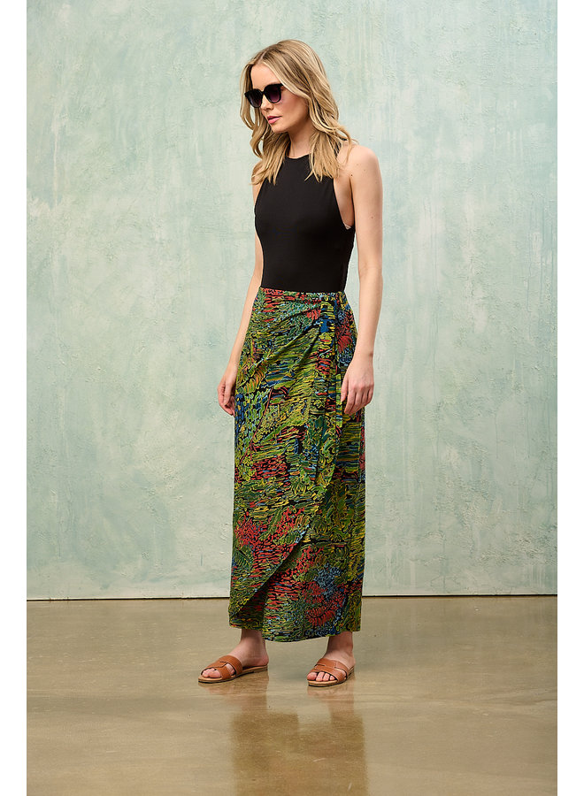 Jaba Wrap Skirt in Shallows