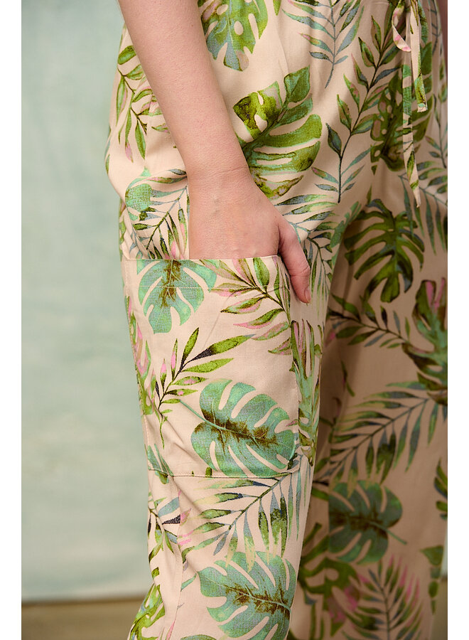 Jaba Easy Trousers in Leaf