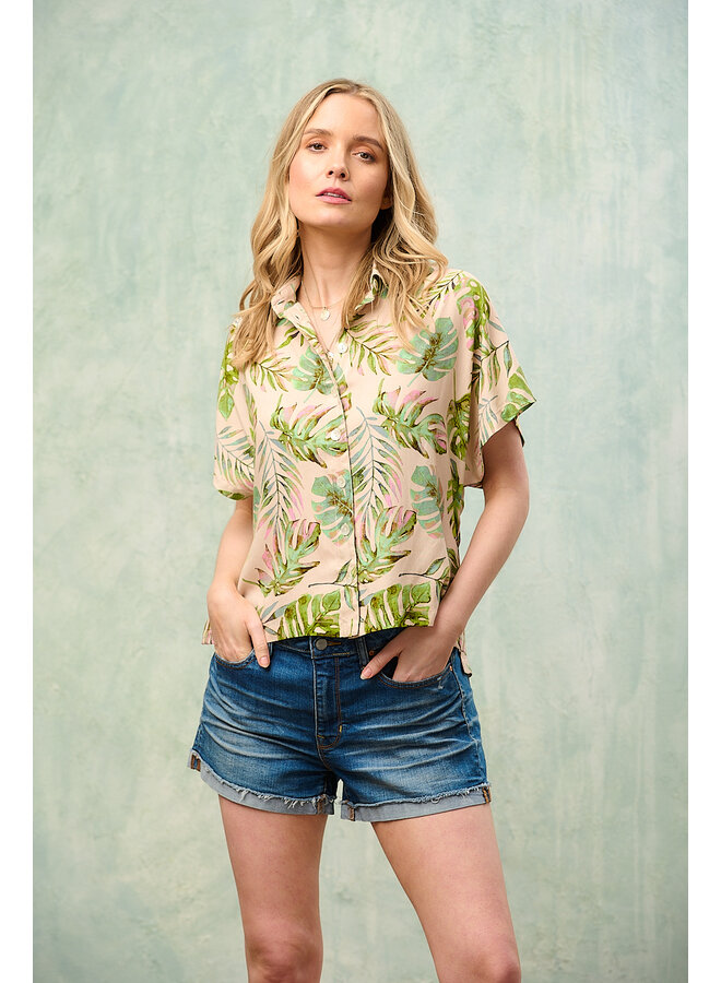 Jaba Summer Shirt in Leaf