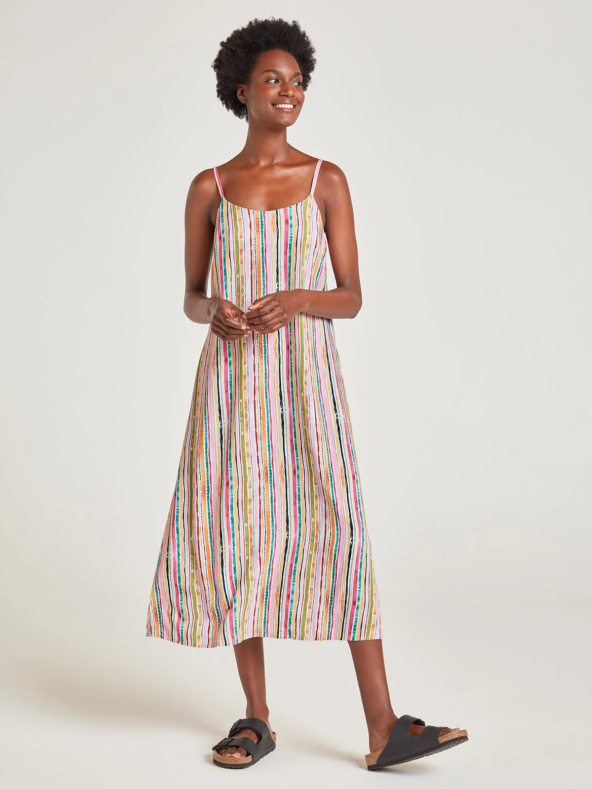 Thought Clothing Melinoe Cami Dress (WSD7115) - Multi - - JABA YARD