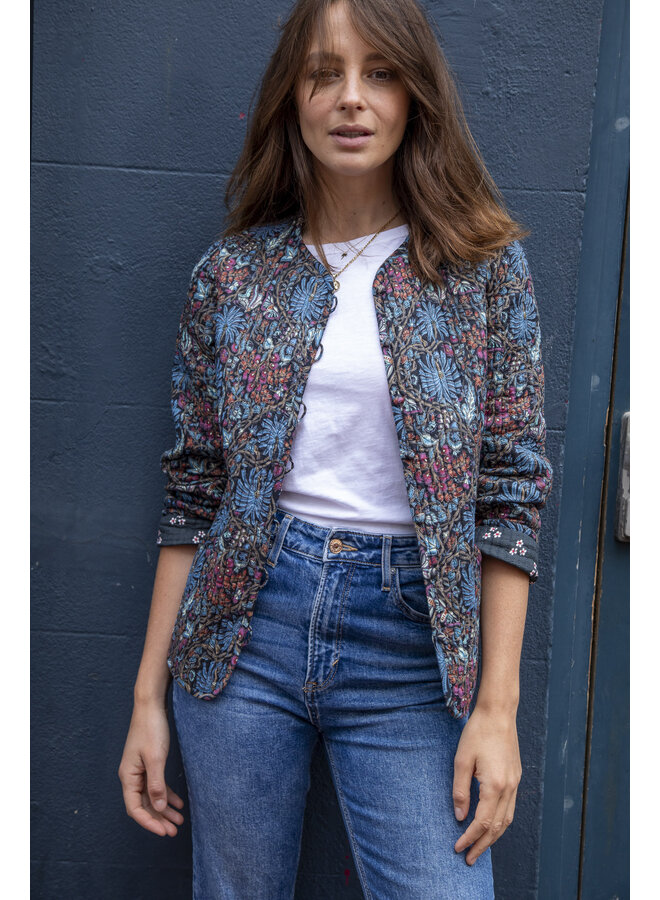 Jaba Reversible Jacket in Dark Palm