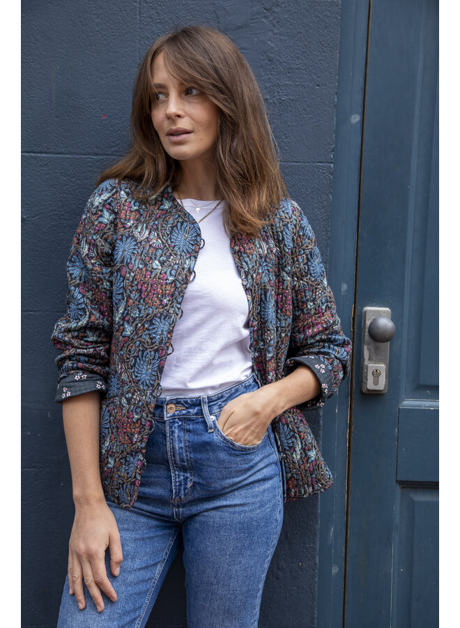 Jaba Reversible Jacket in Dark Palm