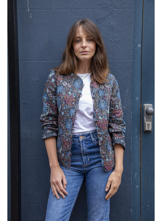 Jaba Reversible Jacket in Dark Palm