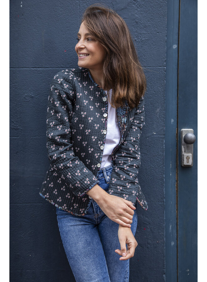 Jaba Reversible Jacket in Dark Palm