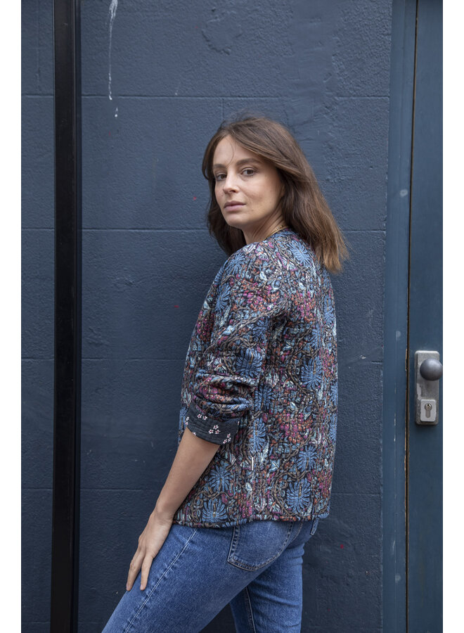 Jaba Reversible Jacket in Dark Palm