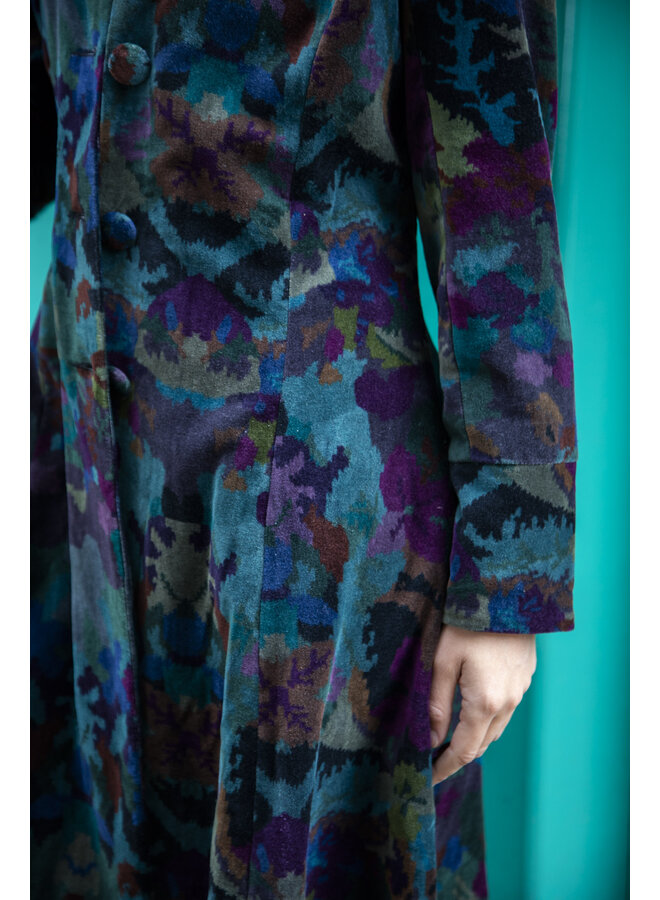 Jaba Velvet Coat in Kaleido