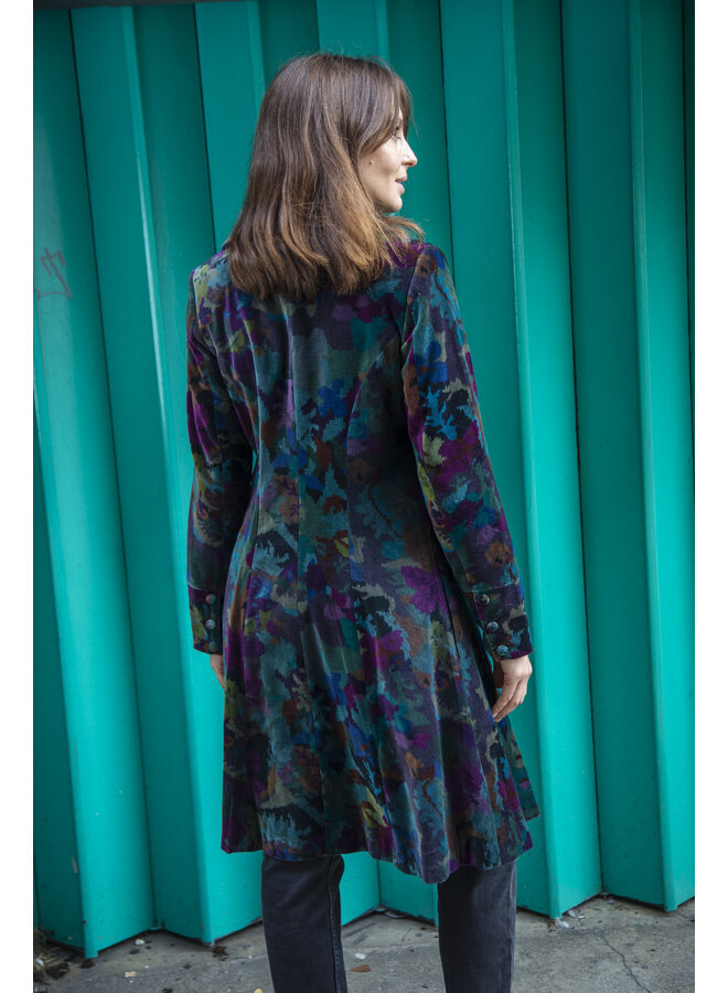 Jaba Velvet Coat in Kaleido