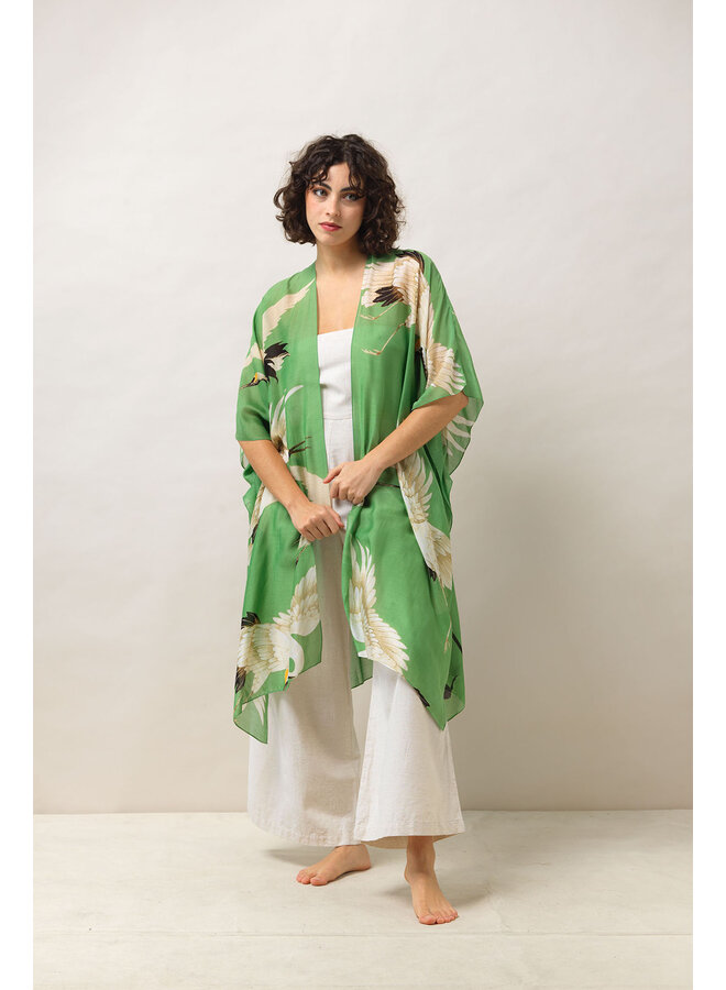 One Hundred Stars Throwover - Stork Pea Green