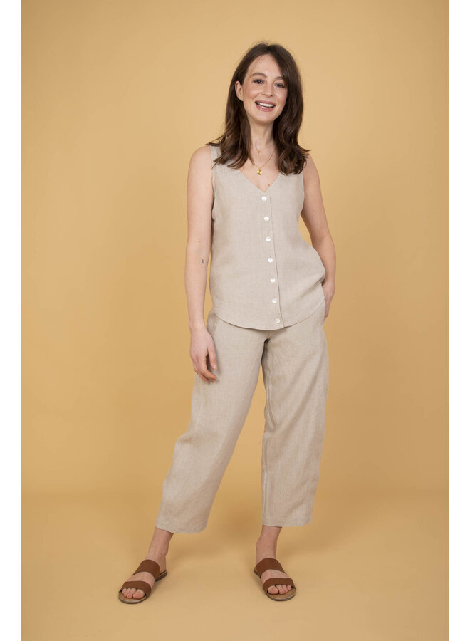 Imer Linen Trousers in Natural