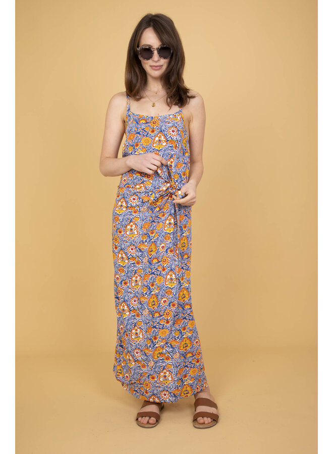 Jaba Sarah Maxi Sarong in Copper Paisley