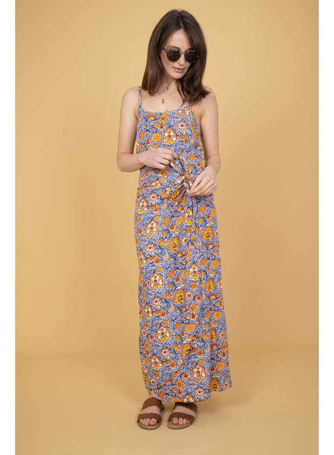 Jaba Sarah Maxi Sarong in Copper Paisley