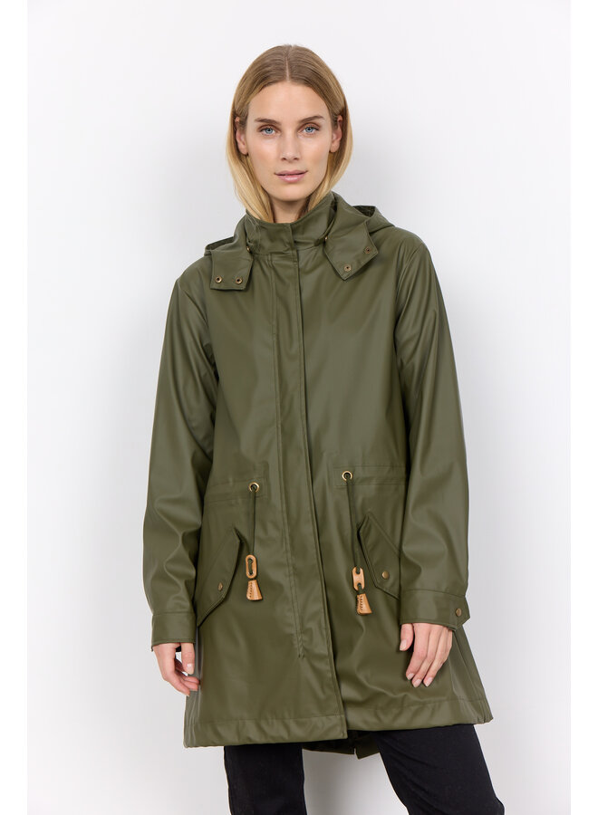 Soya Concept Alexa Rain Jacket in Olive