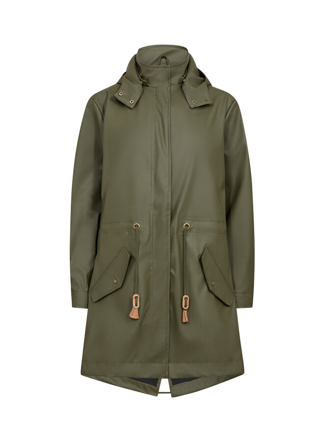 Soya Concept Alexa Rain Jacket in Olive