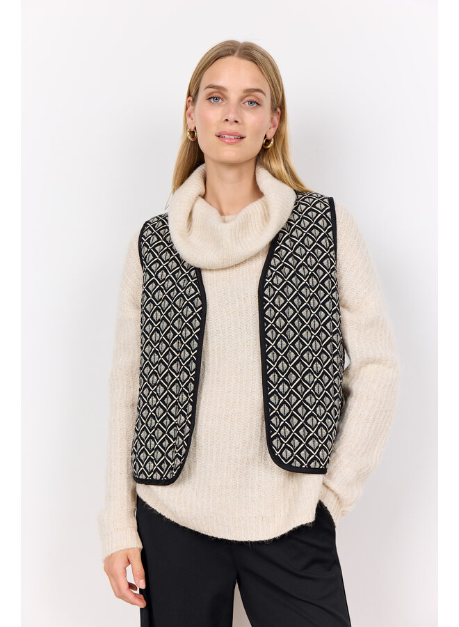 Soya Concept Isola Gilet in Black