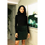 Jaba Velvet Skirt in Emerald