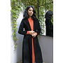 Jaba Maxi Velvet Coat in Black