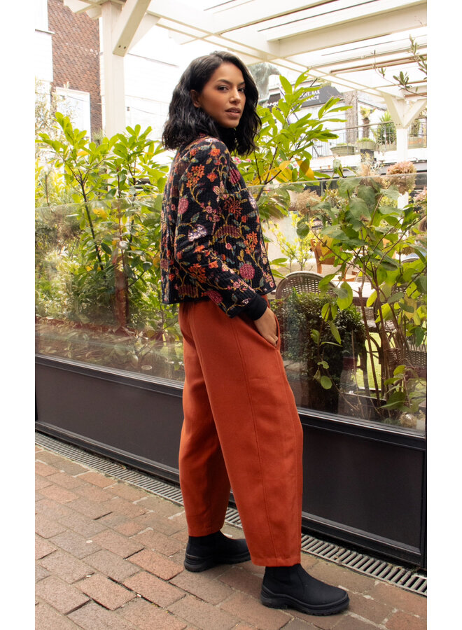 Jaba Reversible Jacket in Dark Flowers