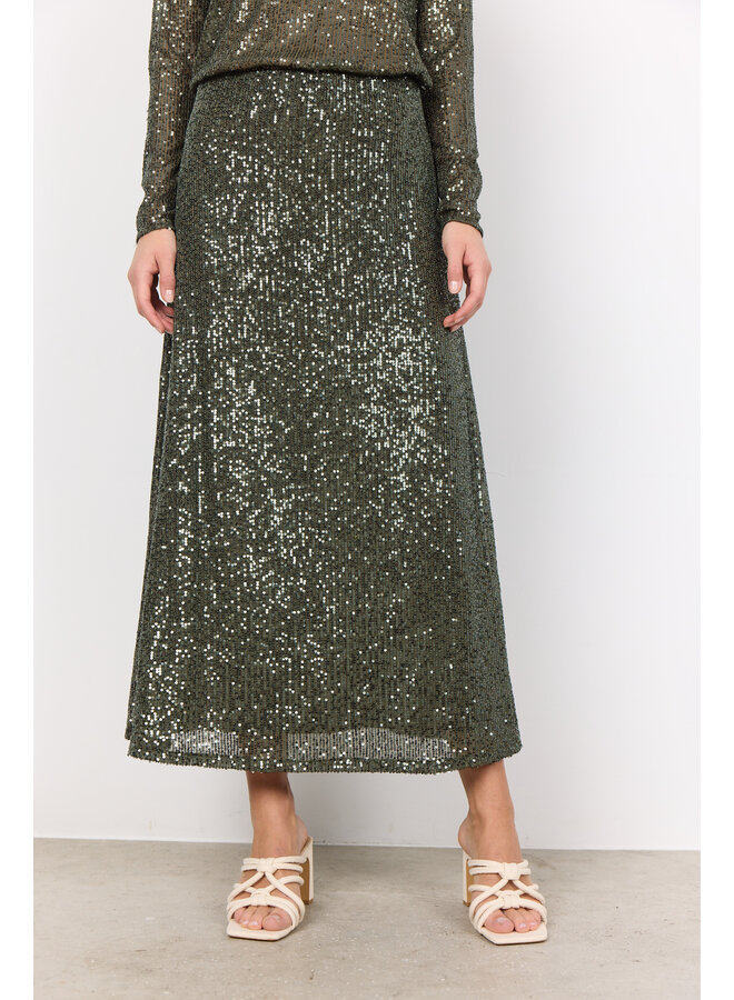 Soya Concept Nanett Skirt in Dark Green