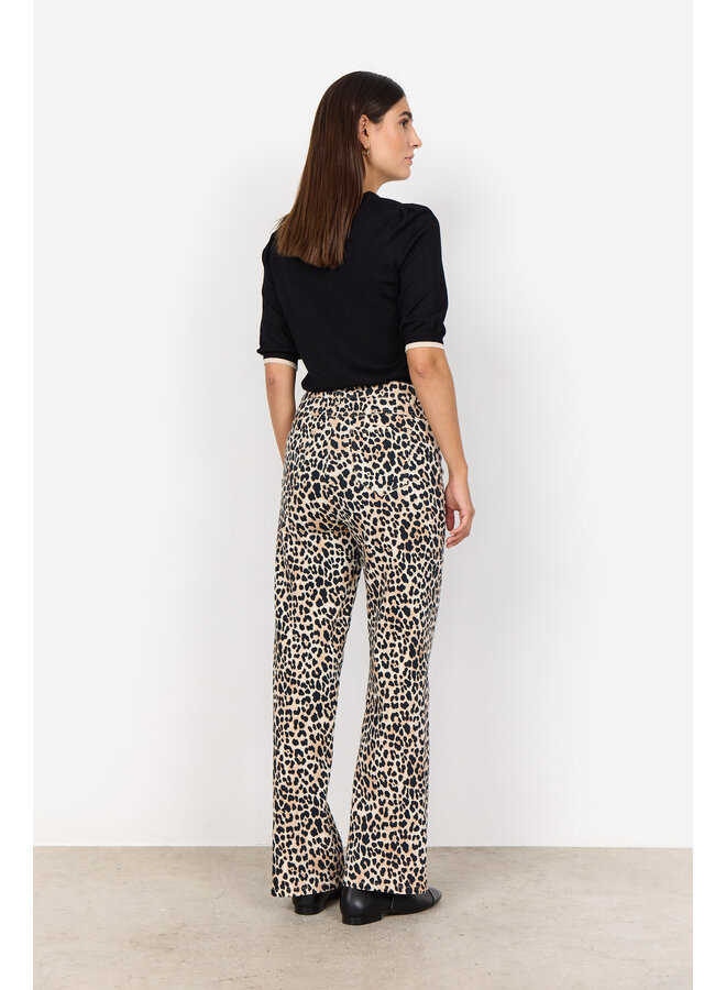 Soya Concept Owena Trousers in Leopard