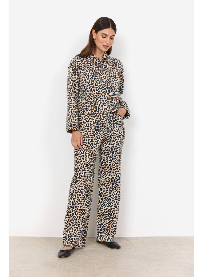 Soya Concept Owena Trousers in Leopard