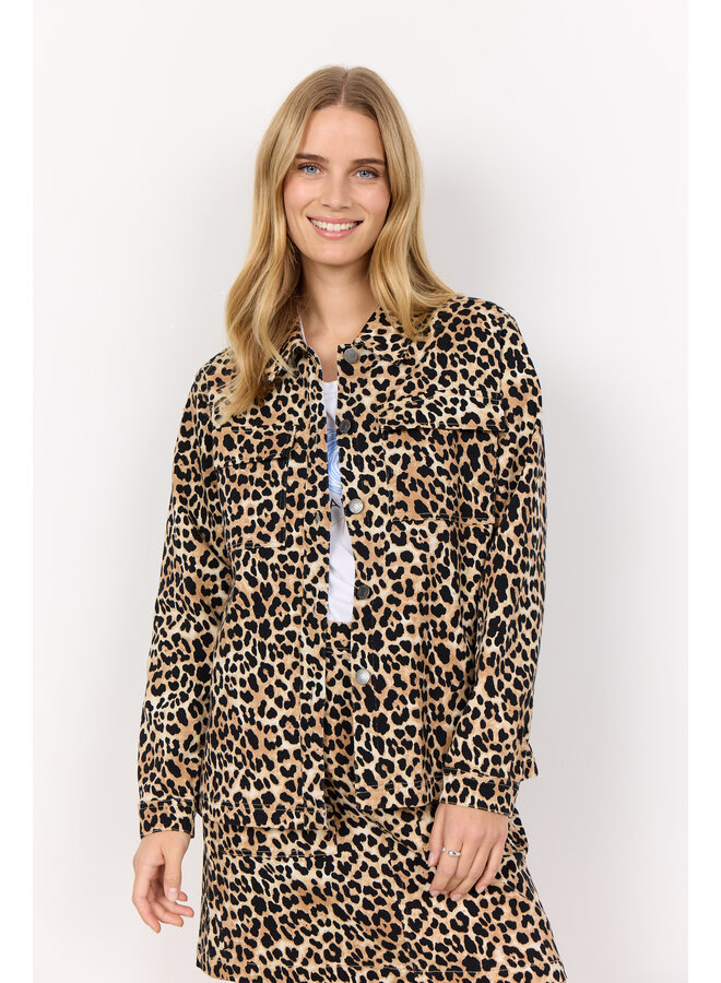 Soya Concept Owena Jacket in Leopard
