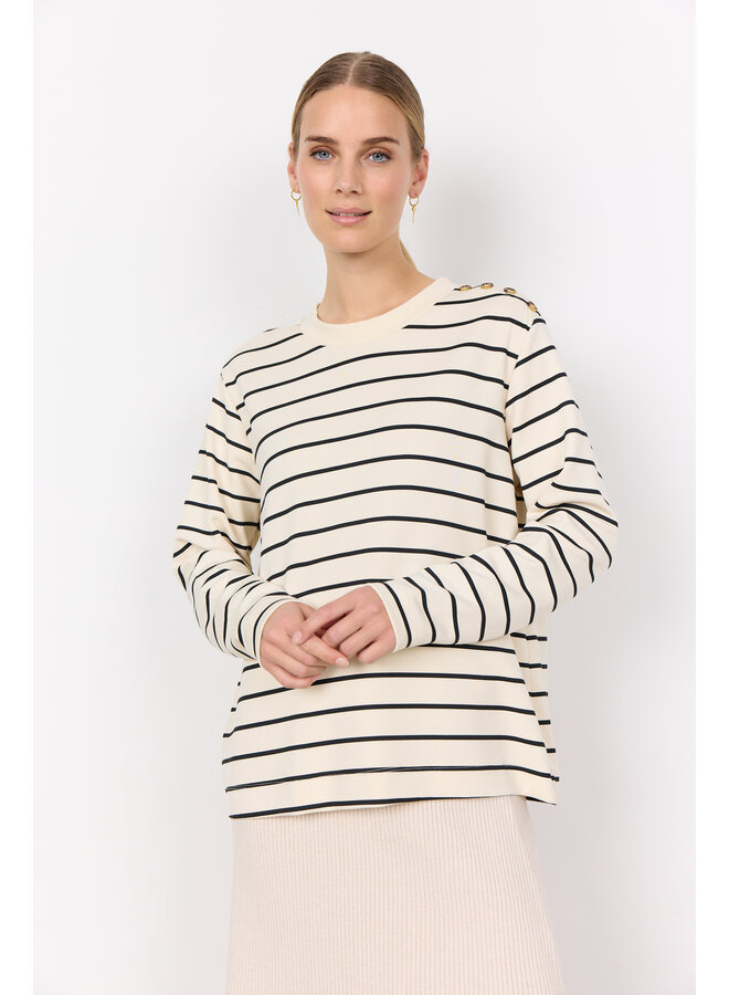 Soya Concept Barni Top - Cream Striped