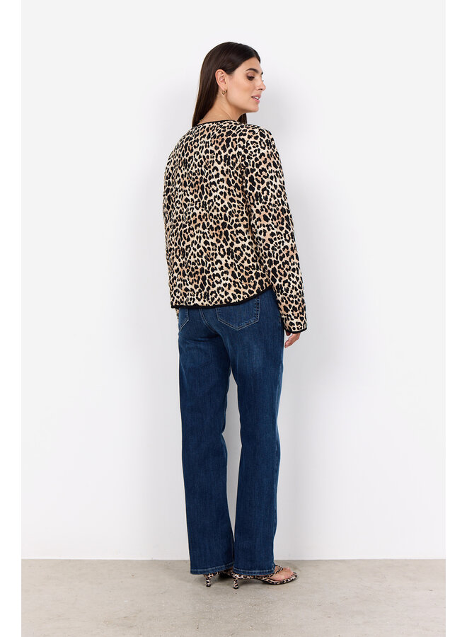 Soya Concept Pietta Quilted Jacket - Leopard