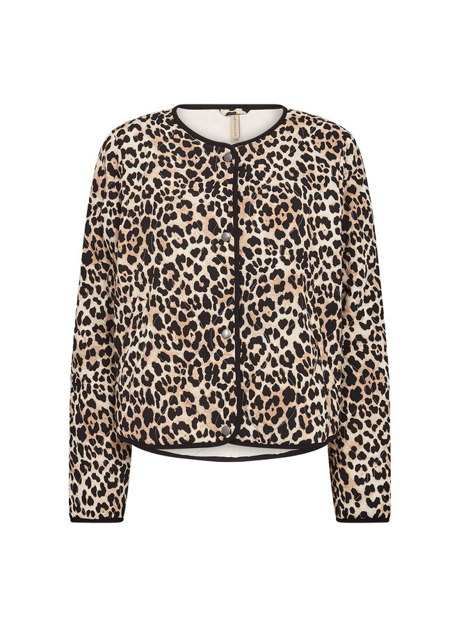 Soya Concept Pietta Quilted Jacket - Leopard