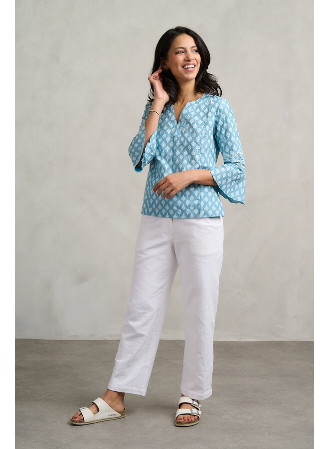 Jaba Belle Top in Duck Egg Bindi